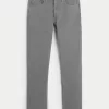 Grey Slim Straight Jeans,Grey Slim Straight Jeans