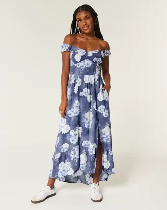 High-Low Hem Twist-Bust Midi Dress,High-Low Hem Twist-Bust Midi Dress