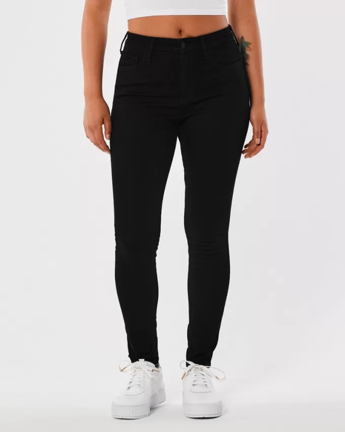 High-Rise Black Super Skinny Jeans,High-Rise Black Super Skinny Jeans