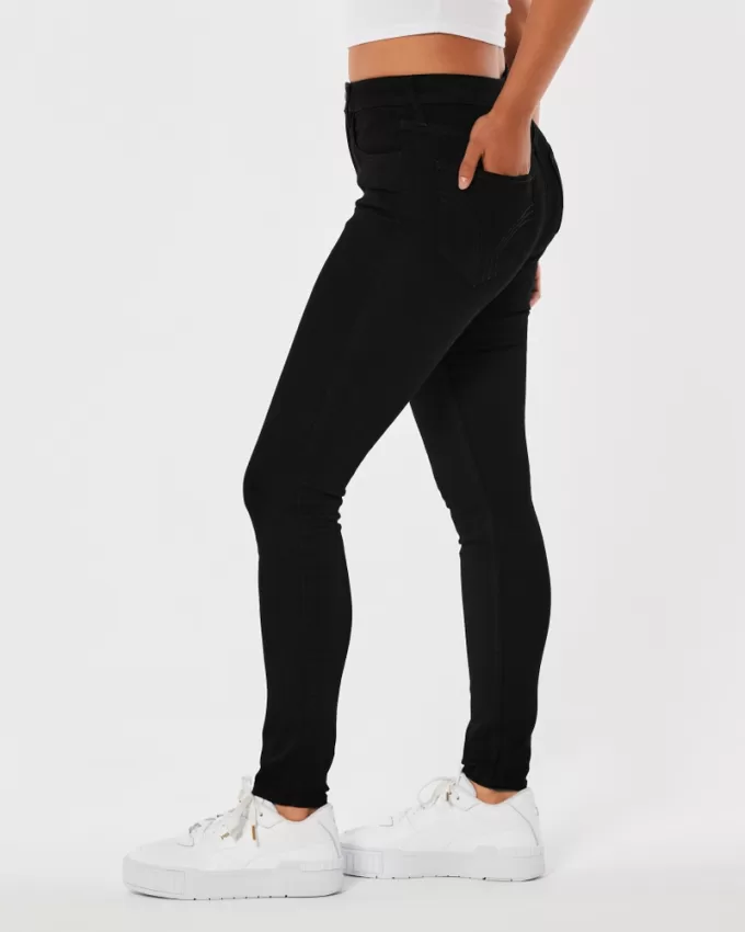 High-Rise Black Super Skinny Jeans,High-Rise Black Super Skinny Jeans