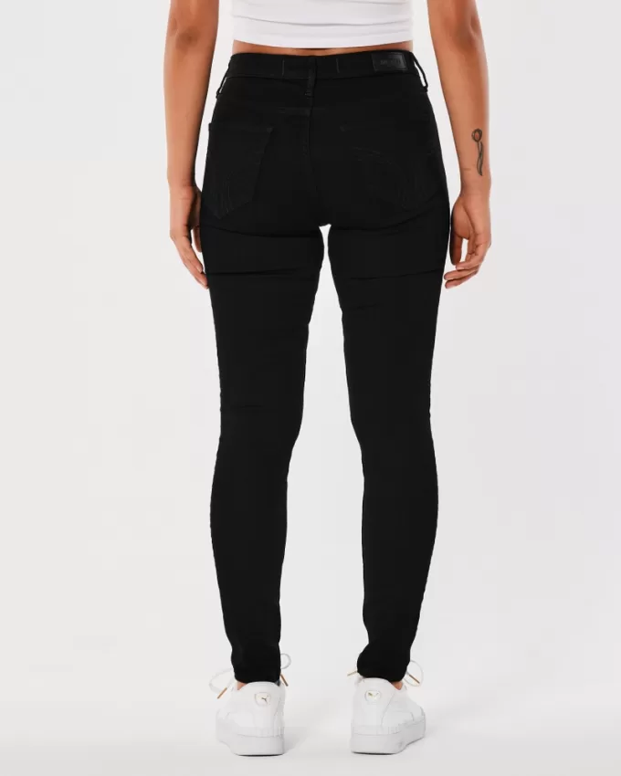 High-Rise Black Super Skinny Jeans,High-Rise Black Super Skinny Jeans