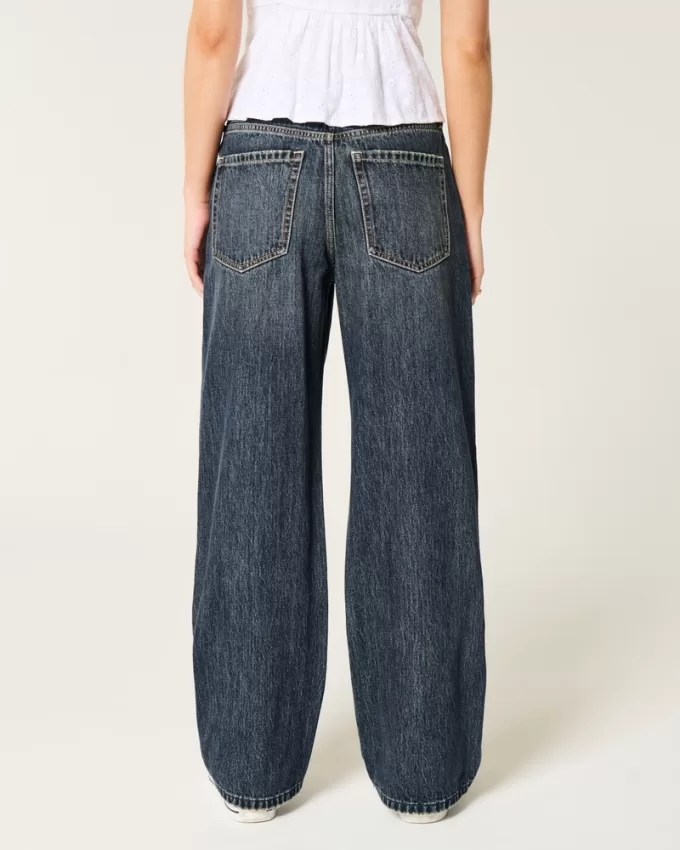 High-Rise Dark Wash Baggy Jeans,High-Rise Dark Wash Baggy Jeans