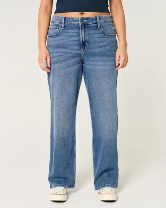 High-Rise Dark Wash Dad Jeans,High-Rise Dark Wash Dad Jeans