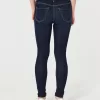 High-Rise Dark Wash Super Skinny Jeans,High-Rise Dark Wash Super Skinny Jeans