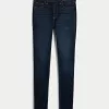 High-Rise Dark Wash Super Skinny Jeans,High-Rise Dark Wash Super Skinny Jeans