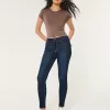 High-Rise Dark Wash Super Skinny Jeans,High-Rise Dark Wash Super Skinny Jeans