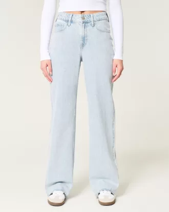 High-Rise Light Wash Baggy Jeans,High-Rise Light Wash Baggy Jeans
