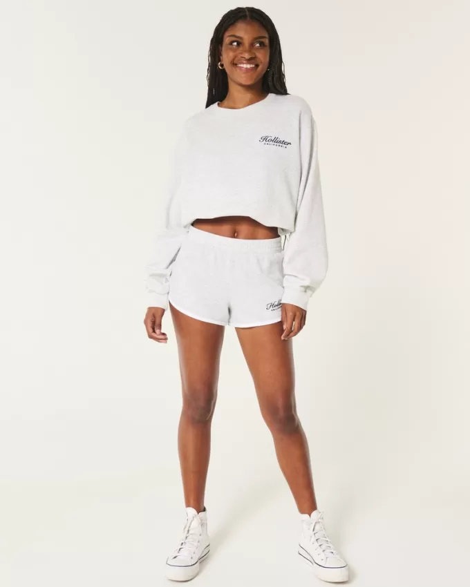 High-Rise Logo Shorts,High-Rise Logo Shorts