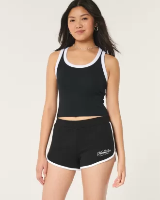 High-Rise Logo Shorts,High-Rise Logo Shorts