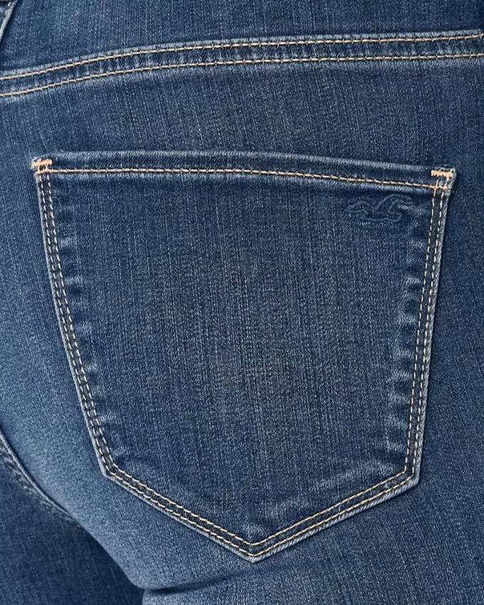 High-Rise Medium Wash Jean Leggings,High-Rise Medium Wash Jean Leggings