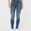 High-Rise Medium Wash Super Skinny Jeans,High-Rise Medium Wash Super Skinny Jeans