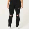 High-Rise Ripped Black Super Skinny Jeans,High-Rise Ripped Black Super Skinny Jeans