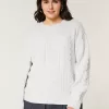 Hollister Comfy Cloud Cable-Knit Crew Sweater,Hollister Comfy Cloud Cable-Knit Crew Sweater