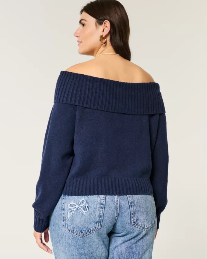 Hollister Comfy Cloud Off-the-Shoulder Sweater,Hollister Comfy Cloud Off-the-Shoulder Sweater