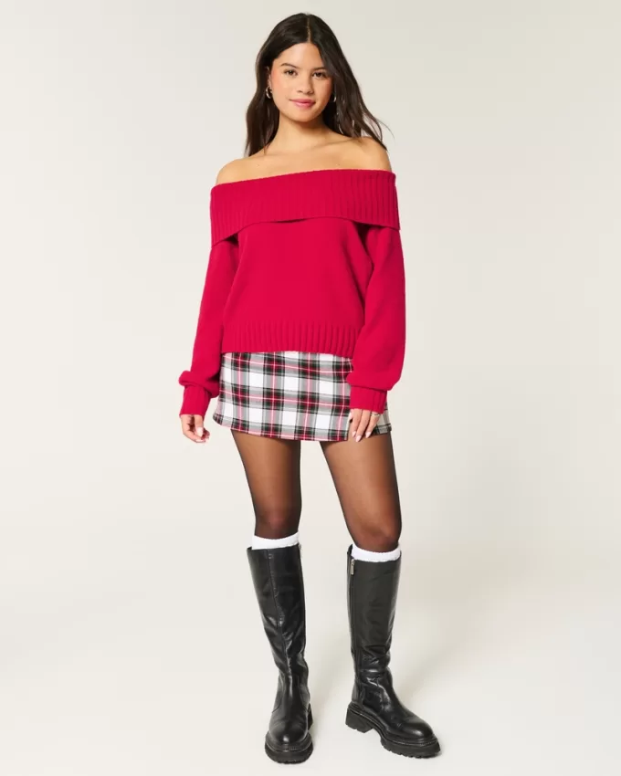 Hollister Comfy Cloud Off-the-Shoulder Sweater,Hollister Comfy Cloud Off-the-Shoulder Sweater