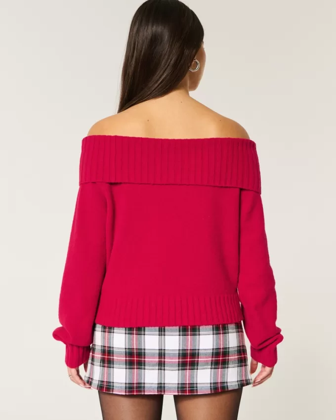 Hollister Comfy Cloud Off-the-Shoulder Sweater,Hollister Comfy Cloud Off-the-Shoulder Sweater