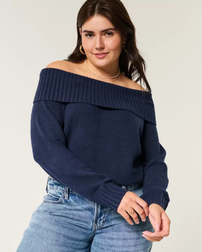 Hollister Comfy Cloud Off-the-Shoulder Sweater,Hollister Comfy Cloud Off-the-Shoulder Sweater