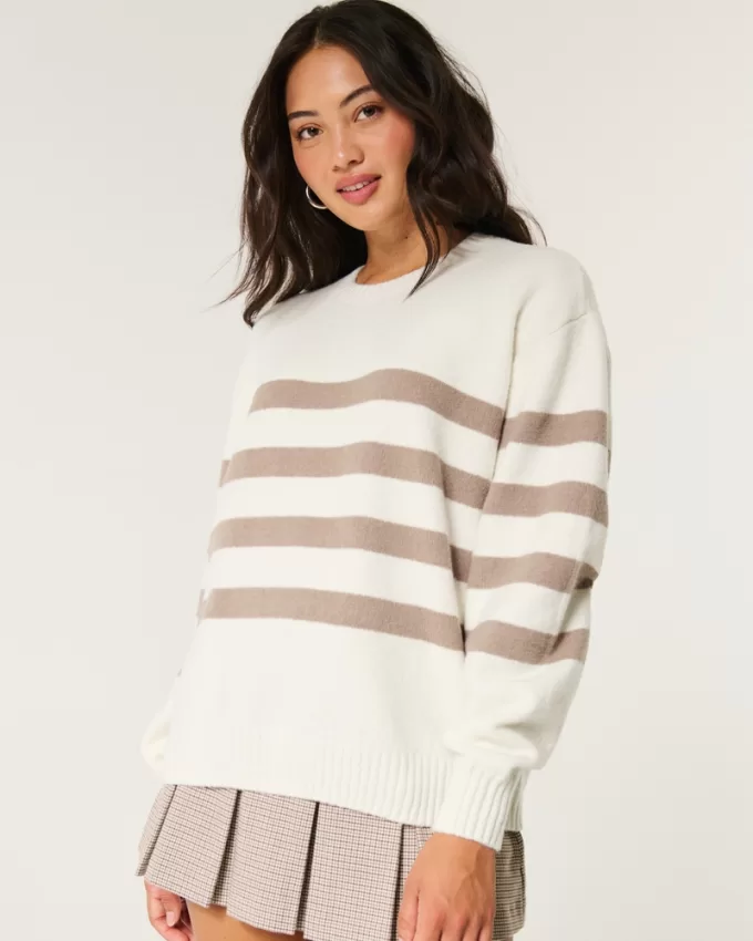 Hollister Comfy Cloud Oversized Crew Sweater,Hollister Comfy Cloud Oversized Crew Sweater