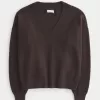 Hollister Comfy Cloud Oversized V-Neck Sweater,Hollister Comfy Cloud Oversized V-Neck Sweater