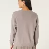 Hollister Comfy Cloud Oversized V-Neck Sweater,Hollister Comfy Cloud Oversized V-Neck Sweater