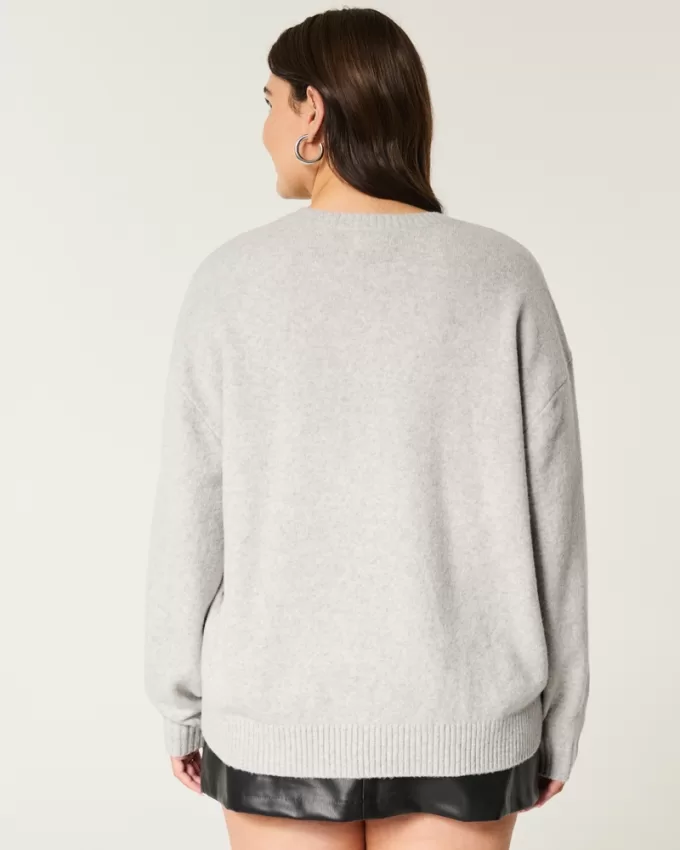 Hollister Comfy Cloud Puppy Graphic Crew Sweater,Hollister Comfy Cloud Puppy Graphic Crew Sweater