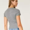 Hollister Comfy Cloud Short-Sleeve Crew Sweater,Hollister Comfy Cloud Short-Sleeve Crew Sweater