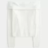 Hollister Comfy Cloud Stitchy Off-the-Shoulder Sweater,Hollister Comfy Cloud Stitchy Off-the-Shoulder Sweater