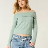 Hollister Comfy Cloud Stitchy Off-the-Shoulder Sweater,Hollister Comfy Cloud Stitchy Off-the-Shoulder Sweater