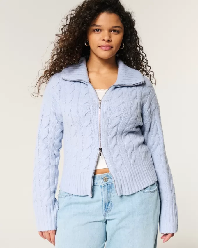 Hollister Comfy Cloud Zip-Up Sweater,Hollister Comfy Cloud Zip-Up Sweater