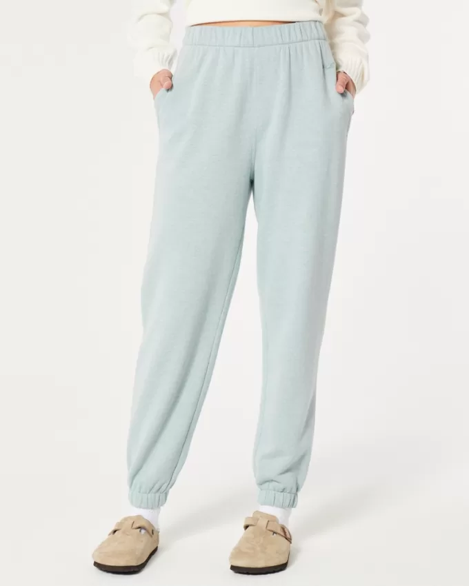 Hollister Feel Good Fleece Dad Joggers,Hollister Feel Good Fleece Dad Joggers