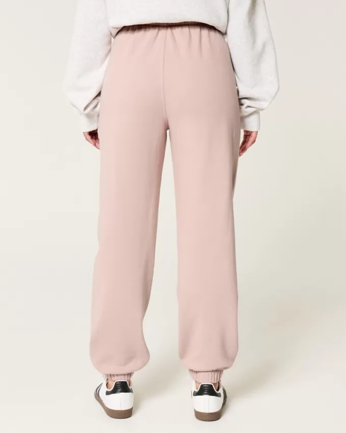 Hollister Feel Good Fleece Dad Joggers,Hollister Feel Good Fleece Dad Joggers