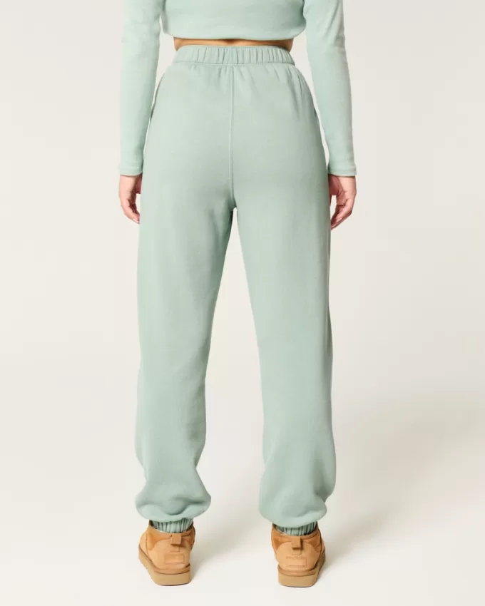 Hollister Feel Good Fleece Dad Joggers,Hollister Feel Good Fleece Dad Joggers