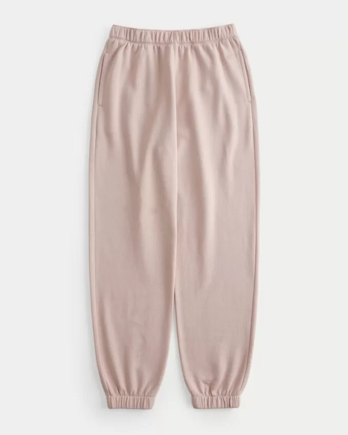 Hollister Feel Good Fleece Dad Joggers,Hollister Feel Good Fleece Dad Joggers