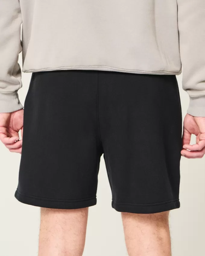 Hollister Feel Good Fleece Mid-Thigh Chevy Graphic Shorts,Hollister Feel Good Fleece Mid-Thigh Chevy Graphic Shorts
