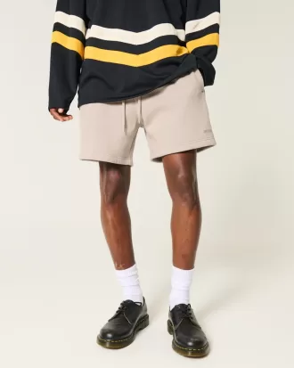 Hollister Feel Good Fleece Mid-Thigh Loose Shorts,Hollister Feel Good Fleece Mid-Thigh Loose Shorts