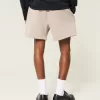 Hollister Feel Good Fleece Mid-Thigh Loose Shorts,Hollister Feel Good Fleece Mid-Thigh Loose Shorts