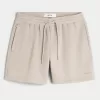 Hollister Feel Good Fleece Mid-Thigh Loose Shorts,Hollister Feel Good Fleece Mid-Thigh Loose Shorts
