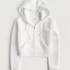 Hollister Feel Good Fleece Mini Zip-Up Hoodie,Hollister Feel Good Fleece Mini Zip-Up Hoodie