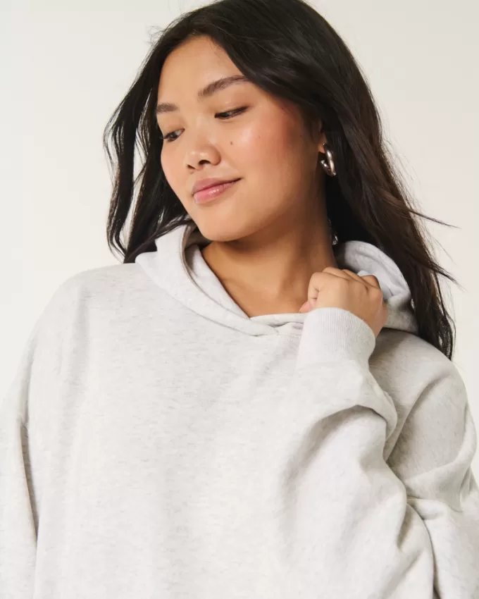 Hollister Feel Good Fleece Oversized Cozy Hoodie,Hollister Feel Good Fleece Oversized Cozy Hoodie