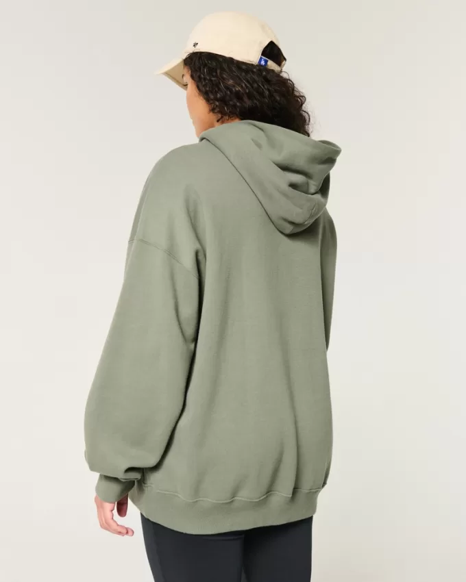 Hollister Feel Good Fleece Oversized Hoodie,Hollister Feel Good Fleece Oversized Hoodie