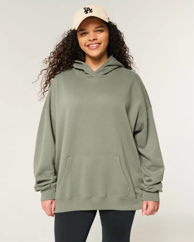 Hollister Feel Good Fleece Oversized Hoodie,Hollister Feel Good Fleece Oversized Hoodie