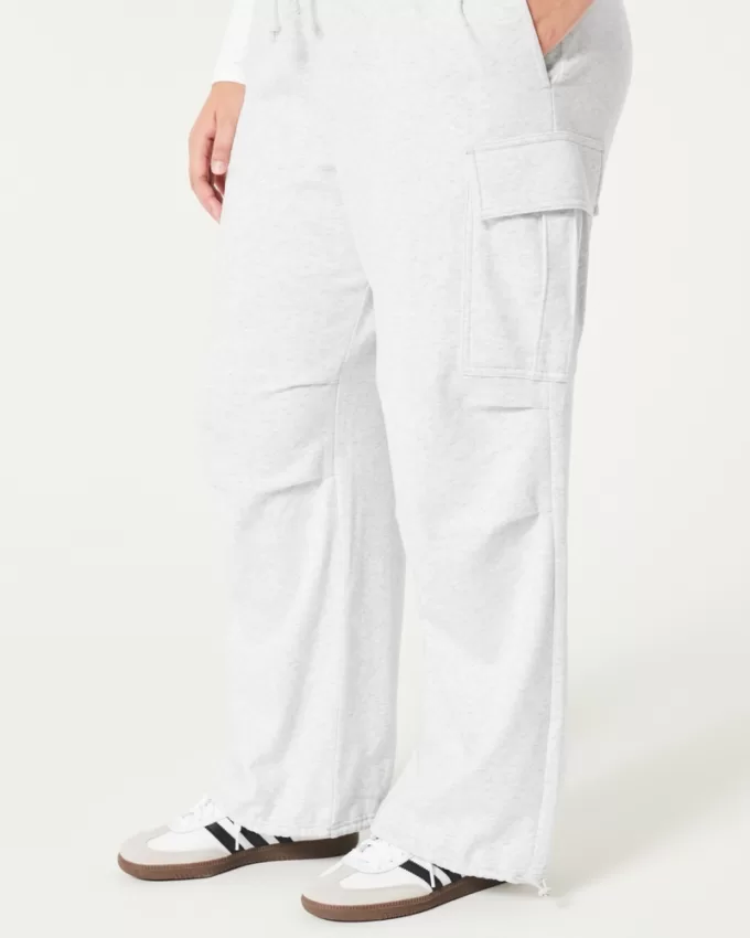 Hollister Feel Good Fleece Parachute Cargo Pants,Hollister Feel Good Fleece Parachute Cargo Pants