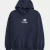 Hollister Feel Good Fleece Switzerland Graphic Oversized Hoodie,Hollister Feel Good Fleece Switzerland Graphic Oversized Hoodie