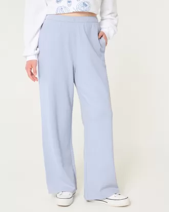 Hollister Feel Good Fleece Wide-Leg Pants,Hollister Feel Good Fleece Wide-Leg Pants