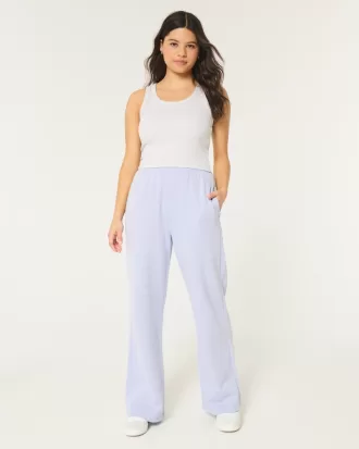 Hollister Feel Good Fleece Wide-Leg Pants,Hollister Feel Good Fleece Wide-Leg Pants