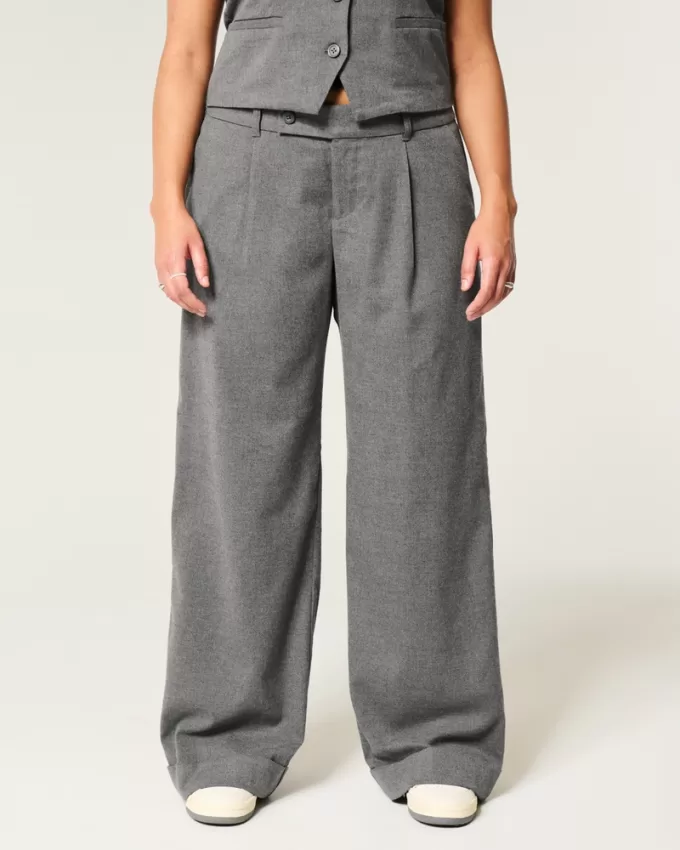Hollister Livvy Low-Rise Wide-Leg Pants,Hollister Livvy Low-Rise Wide-Leg Pants