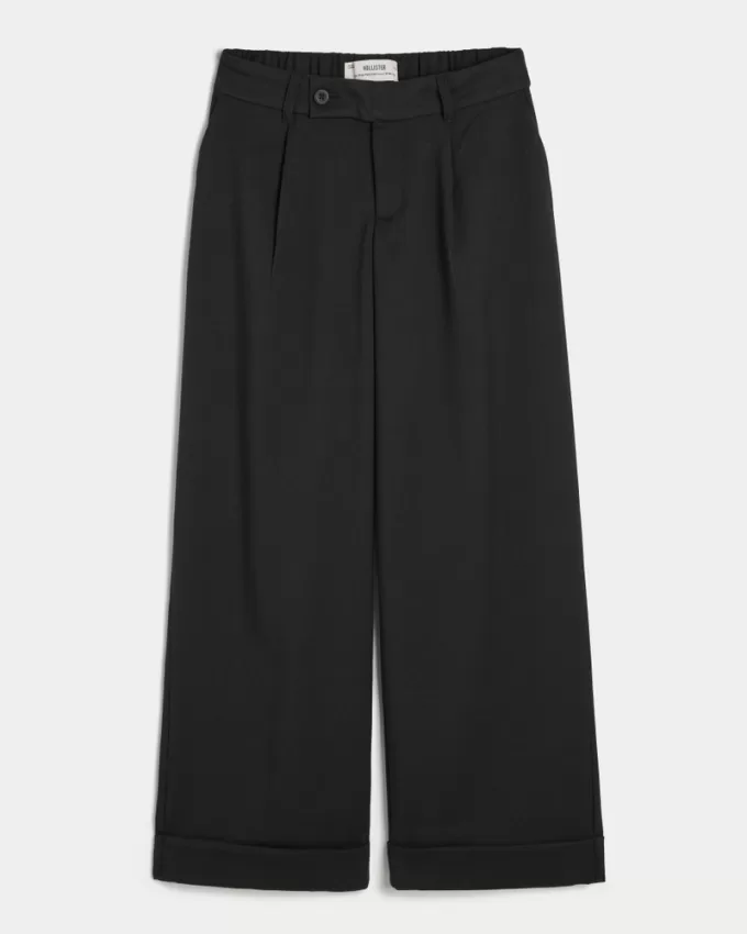 Hollister Livvy Low-Rise Wide-Leg Pants,Hollister Livvy Low-Rise Wide-Leg Pants