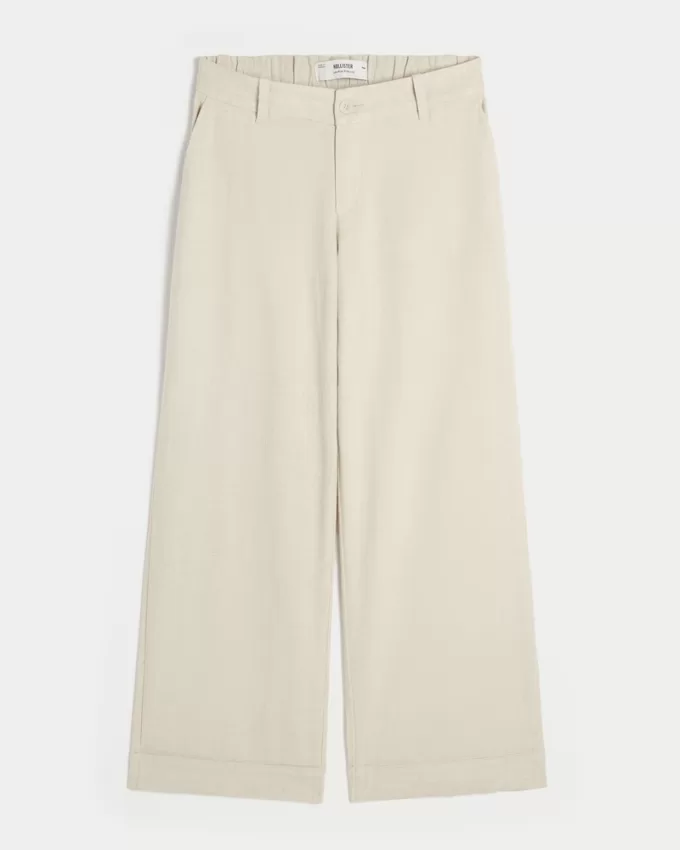 Hollister Livvy Low-Rise Wide-Leg Pants,Hollister Livvy Low-Rise Wide-Leg Pants