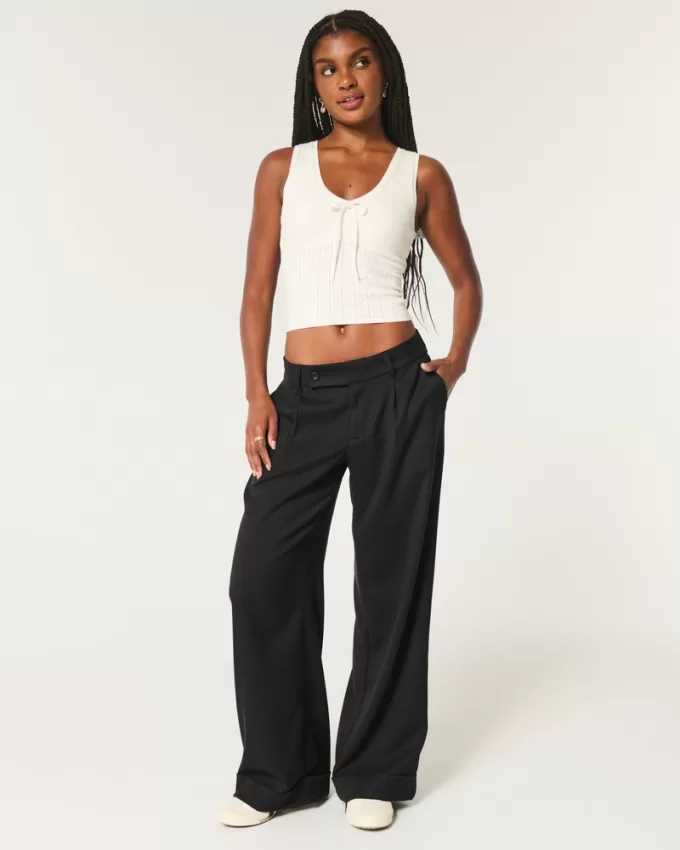 Hollister Livvy Low-Rise Wide-Leg Pants,Hollister Livvy Low-Rise Wide-Leg Pants