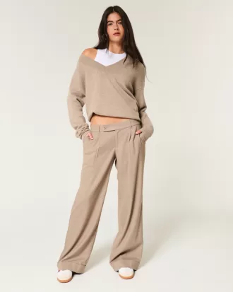 Hollister Livvy Low-rise Wide-Leg Pants,Hollister Livvy Low-rise Wide-Leg Pants